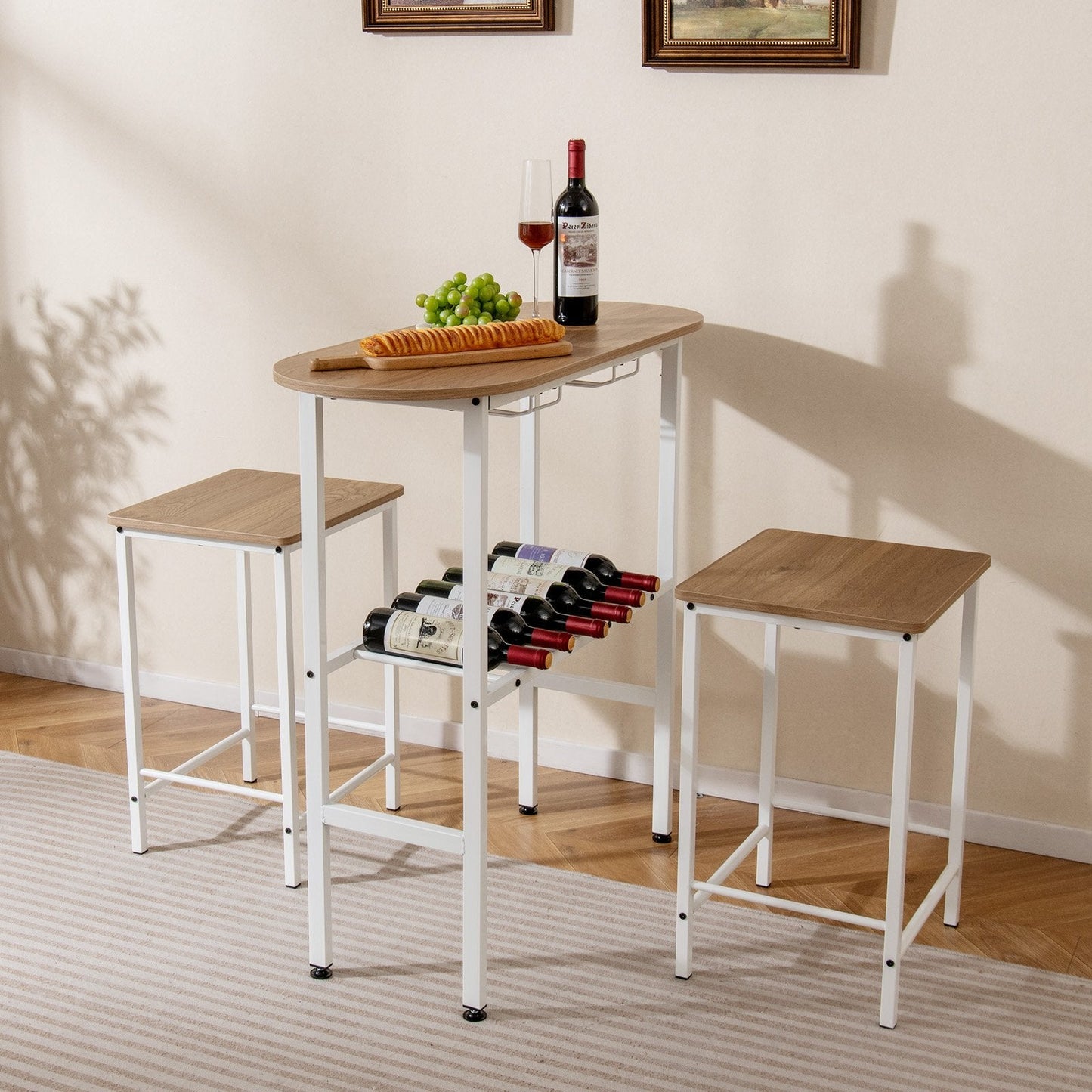 3-Piece Counter Height Dining Table Set