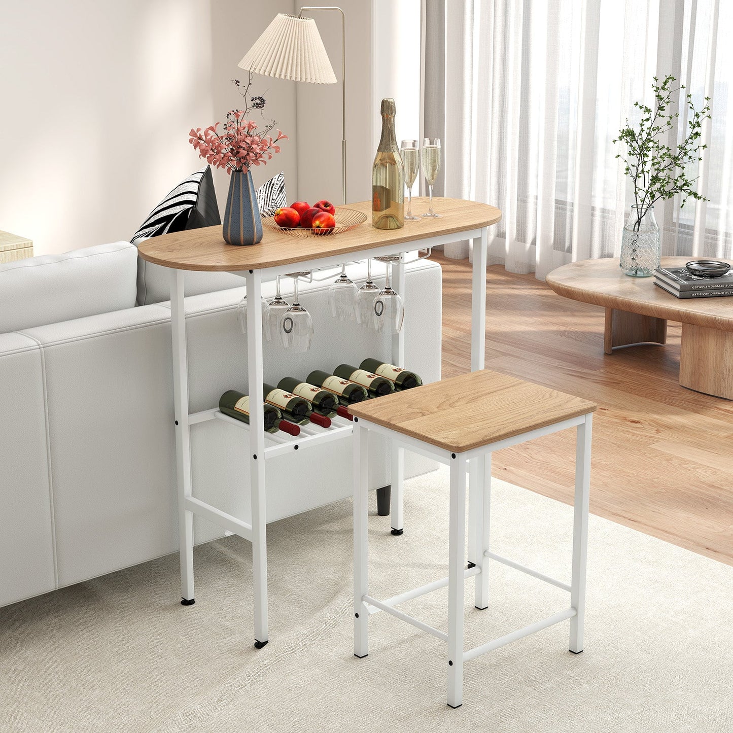 3-Piece Counter Height Dining Table Set