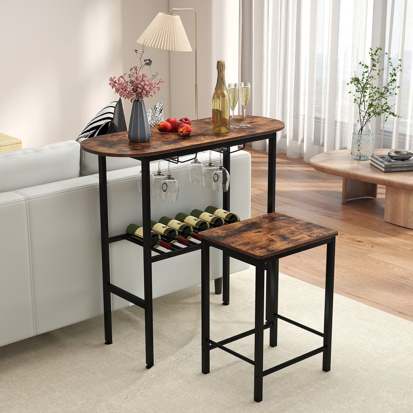 3-Piece Counter Height Dining Table Set