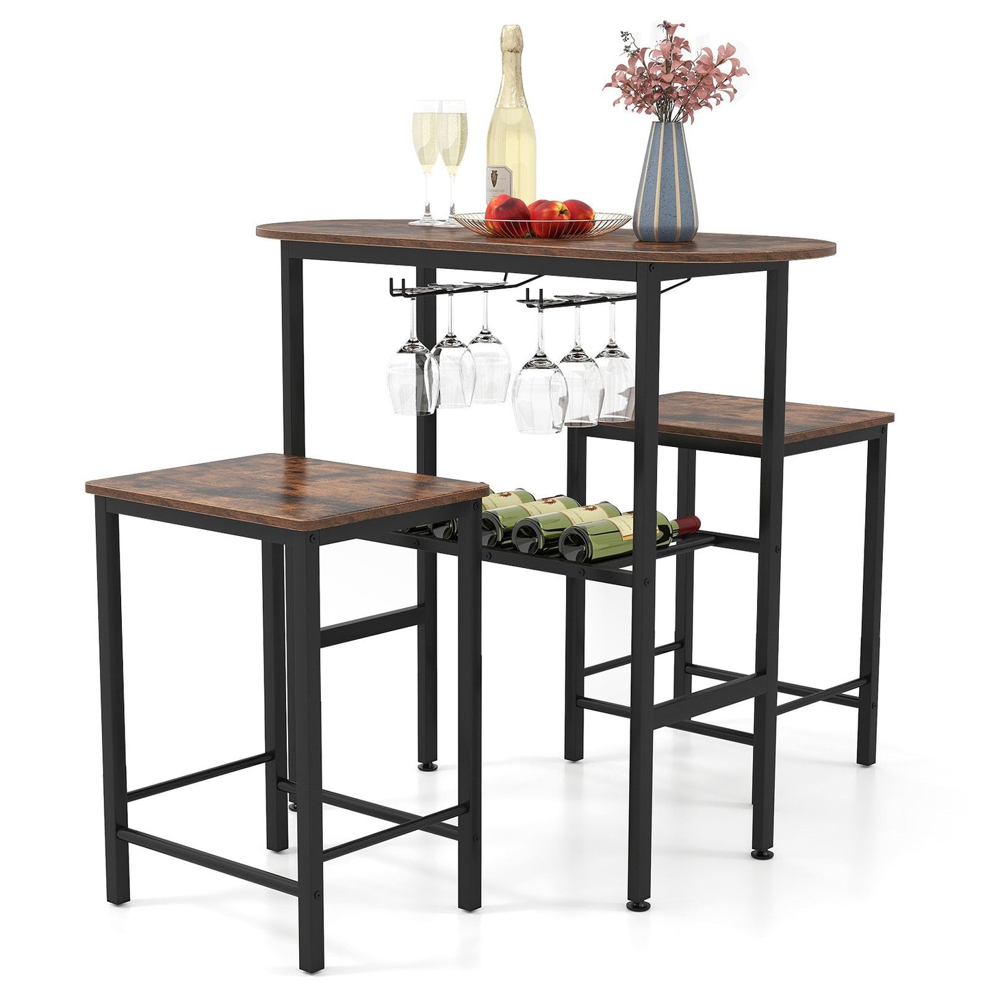 3-Piece Counter Height Dining Table Set