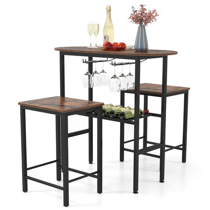 3-Piece Counter Height Dining Table Set