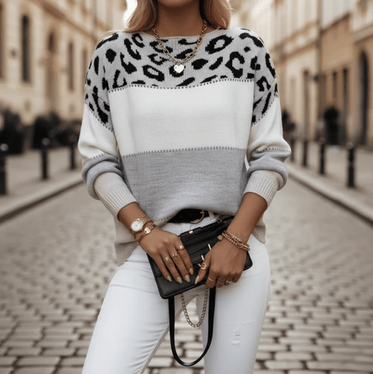 Women's Leopard Print Sweater