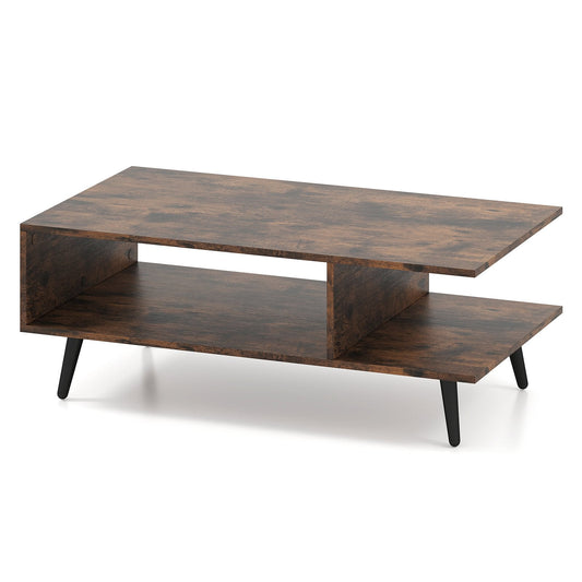 Mid-Century Modern Coffee Table with Storage