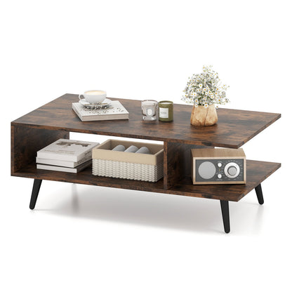 Mid-Century Modern Coffee Table with Storage