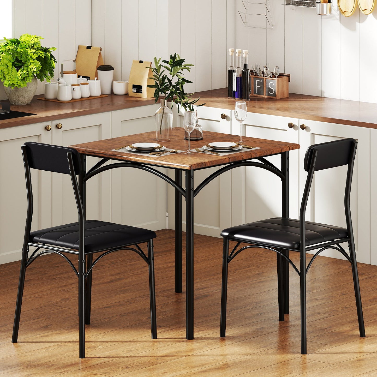 Modern 3-Piece Kitchen Dining Table Set