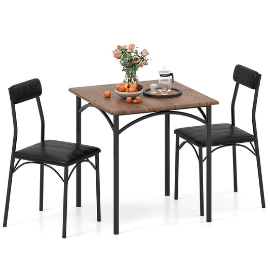 Modern 3-Piece Kitchen Dining Table Set