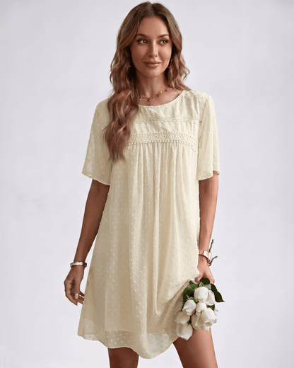 Swiss Dot Mini Dress | Lightweight Lace Dress