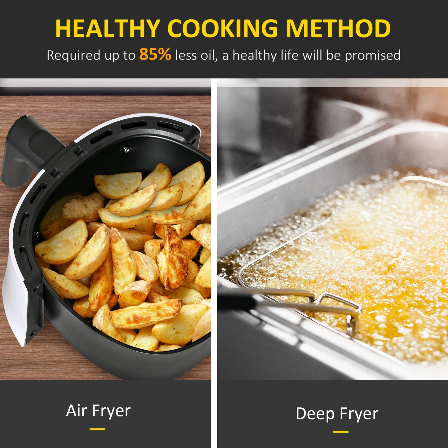 2.5L Air Fryer Oven – Digital, Fast & Healthy Cooking