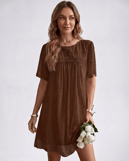 Swiss Dot Mini Dress | Lightweight Lace Dress