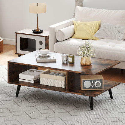 Mid-Century Modern Coffee Table with Storage